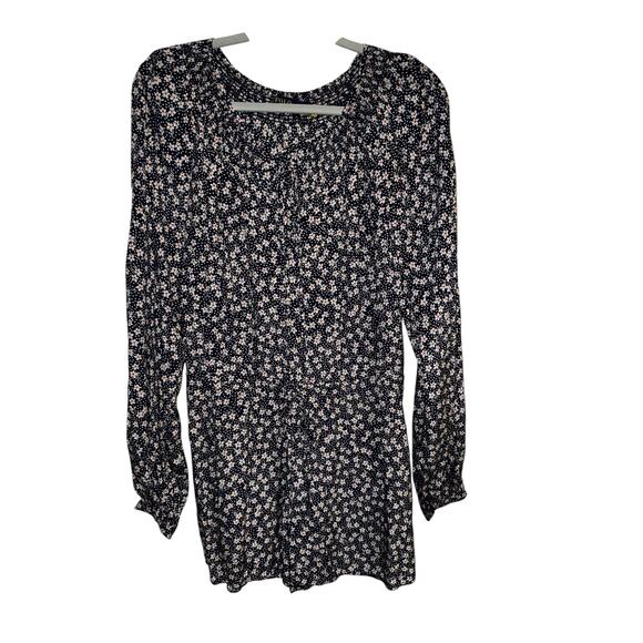 Polo‎ Ralph Lauren Blue Floral Crepe Romper Size 8 NEW Jumpsuit - Picture 5 of 9